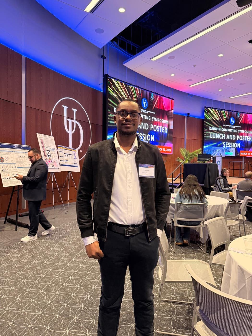 Morris Kithinji at the Darwin Computing Symposium at the University of Delaware